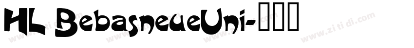 HL BebasneueUni字体转换